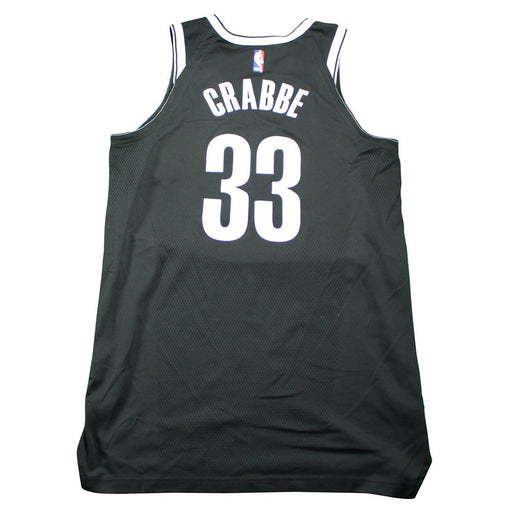 Allen Crabbe Brooklyn Nets Game Used #33 Black Jersey (10/25/2017 @ Cleveland) (BKNE00758) (L)