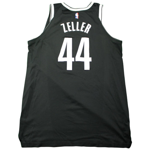 Tyler Zeller Brooklyn Nets Game Used #44 Black Jersey (10/25/2017 @ Cleveland) (BKNE00697) (XL)