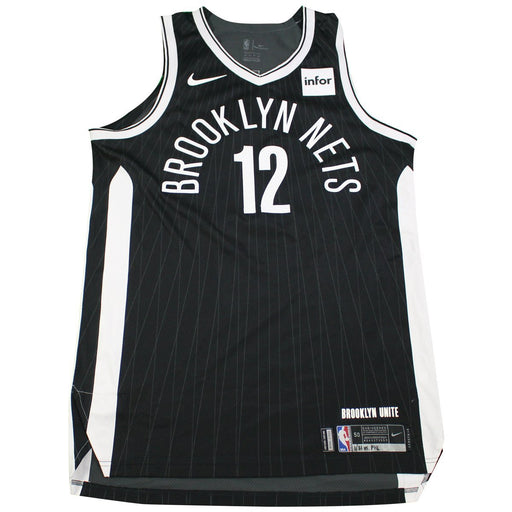 Joe Harris Brooklyn Nets Game Used #12 Black Jersey (1/31/2018 vs. Philadelphia 76ers)(BKNE01550)(50)