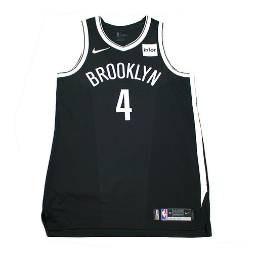 Jahlil Okafor Brooklyn Nets Game Used #4 Black Jersey (1/17/2018 vs. San Antonio Spurs)(BKNE00465)(50)