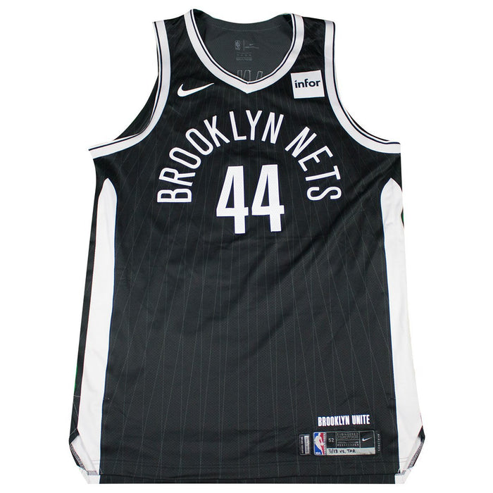 Dante Cunningham Brooklyn Nets Game Used #44 Black City Edition Jersey (3/13/18 vs. Toronto Raptors)(BKNE01581)(52)