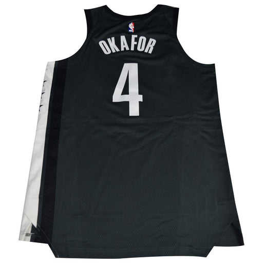 Jahlil Okafor Brooklyn Nets Game Used #4 Statement Jersey  (1/27/2018 @ Minnesota Timberwolves)(BKNE01003)(50)