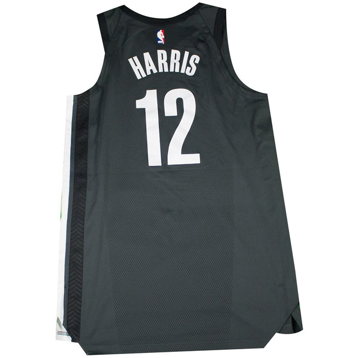 Joe Harris Brooklyn Nets Game Used #12 Grey Statement 
Jersey (3/16/18 @ Philadelphia 76ers)(BKNE00993)(50)