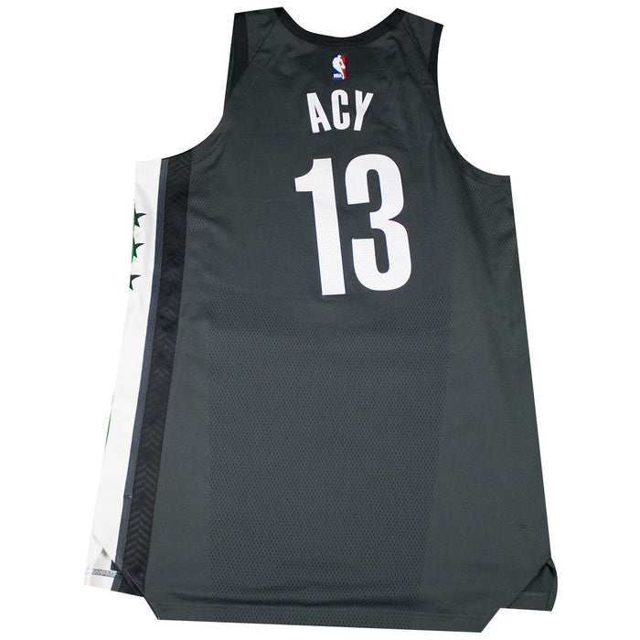 Quincy Acy Brooklyn Nets Game Used #13 Grey Statement 
Jersey (3/16/18 @ Philadelphia 76ers)(BKNE00994)(50)