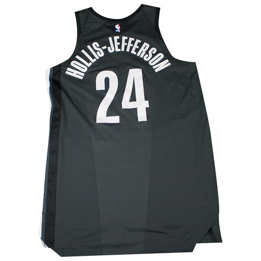 Rondae Hollis-Jefferson Brooklyn Nets Game Used #24 Grey Statement Jersey (3/16/18 @ Philadelphia 76ers)(BKNE00965)(50)