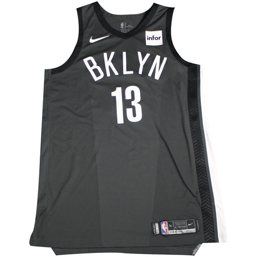 Quincy Acy Brooklyn Nets Game Used #13 Statement Grey Jersey (4/3/18 @ Philadelphia 76ers)(BKNE01029)(50)