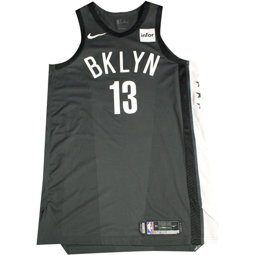 Quincy Acy Brooklyn Nets Game Used #13 Statement Grey Jersey (4/7/18 @ Chicago Bulls)(BKNE01452)(50)