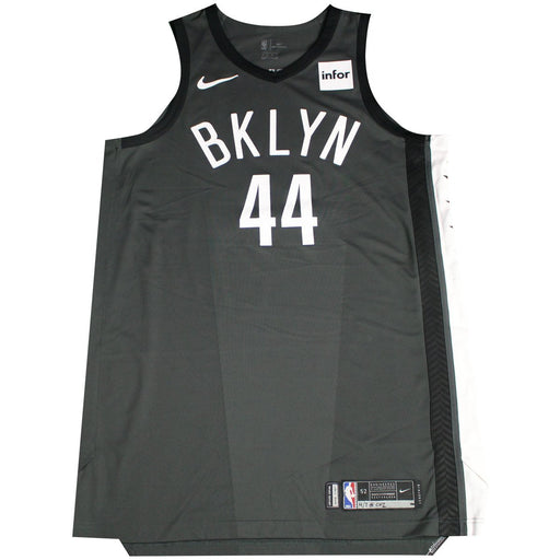 Dante Cunningham Brooklyn Nets Game Used #44 Statement Grey Jersey (4/7/18 @ Chicago Bulls)(BKNE01491)(52)