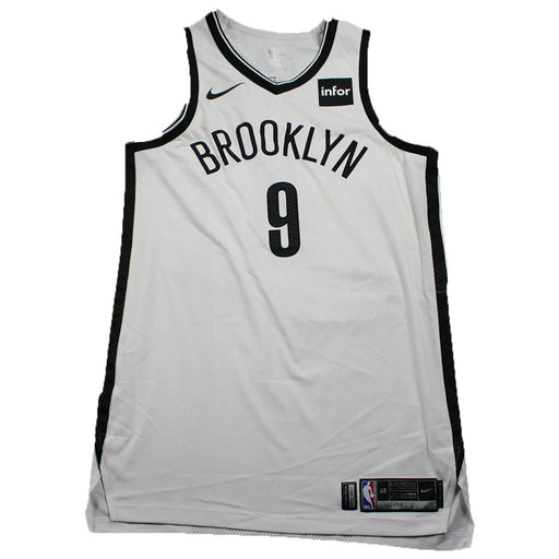 DeMarre Carroll Brooklyn Nets Game Used #9 White Jersey (11/10/2017 @ Portland) (BKNE00317) (L)