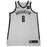 Spencer Dinwiddie Brooklyn Nets Game Used #8 White Jersey (1/13 @ Washington Wizards)(BKNE00232)(48)