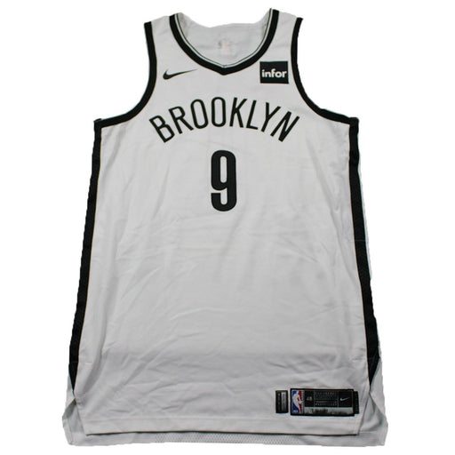 DeMarre Carroll Brooklyn Nets Game Used #9 White Jersey (1/13 @ Washington Wizards)(BKNE00233)(48)