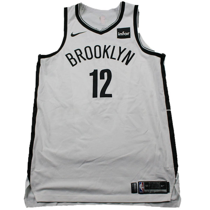 Joe Harris Brooklyn Nets Game Used #12 White Jersey (1/13 @ Washington Wizards)(BKNE00393)(50)