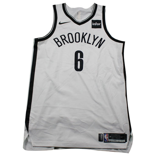 Sean Kilpatrick Brooklyn Nets Game Used #6 White Jersey (12/4 @ Atlanta Hawks)(BKNE00230)(48)