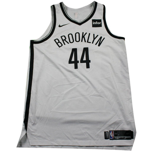 Tyler Zeller Brooklyn Nets Game Used #44 White Jersey (12/29 @ Miami  12/31 @ Boston)(BKNE00041)(52)