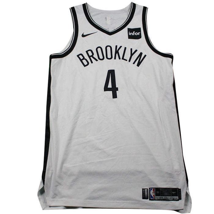 Jahlil Okafor Brooklyn Nets Game Used #4 Black Jersey (1/8/2018 vs. Toronto Raptors)(BKNE00470)(50)