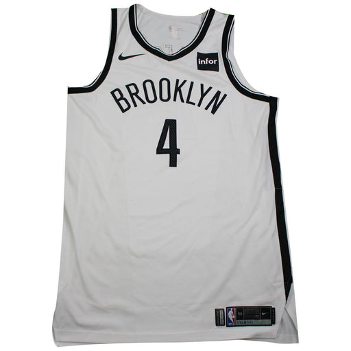 Jahlil Okafor Brooklyn Nets Game Used #4 White Jersey (1/30/2018 @ New York Knicks)(BKNE00272)(50)