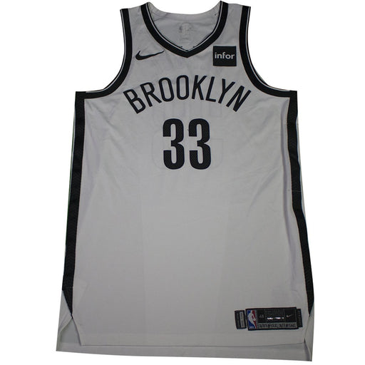 Allen Crabbe Brooklyn Nets Game Used #33 White Jersey (2/27/18 @ Cleveland Cavaliers, 3/1/18 @ Sacramento Kings)(BKNE01409)(48)