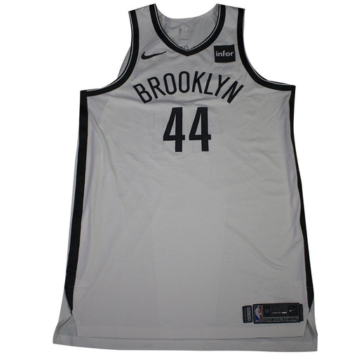 Dante Cunningham Brooklyn Nets Game Used #44 White Jersey (2/27/18 @ Cleveland Cavaliers, 3/1/18 @ Sacramento Kings)(BKNE01355)(52)