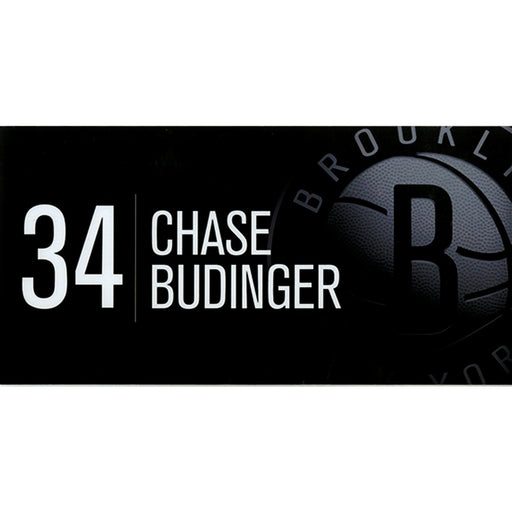 Chase Budinger Brooklyn Nets Game Used #34 Nameplate