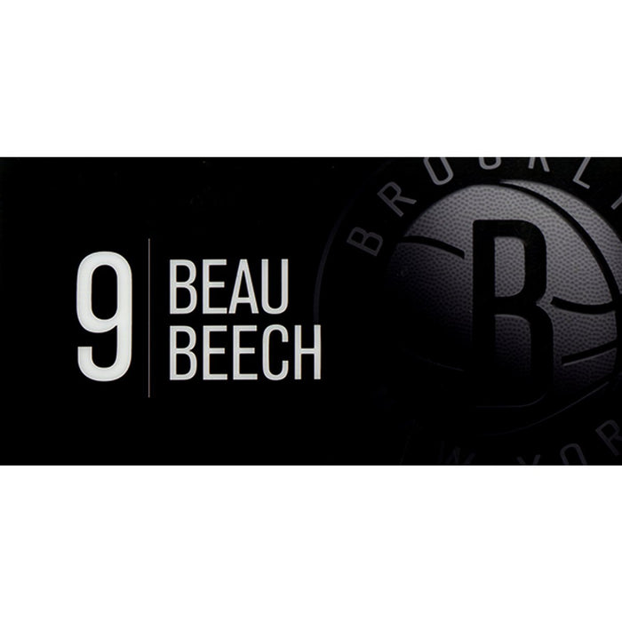 Beau Beech Brooklyn Nets Game Used #9 Nameplate