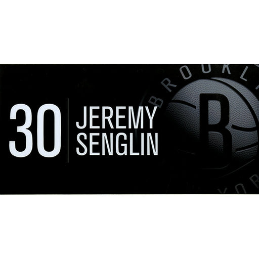 Jeremy Senglin Brooklyn Nets Game Used #30 Nameplate