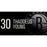 Thaddeus Young Brooklyn Nets Game Used #30 Nameplate