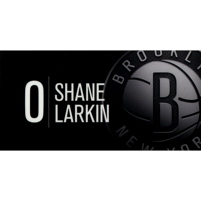 Shane Larkin Brooklyn Nets Game Used #0  Nameplate