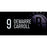 DeMarre Carroll Brooklyn Nets Game Used #9 Nameplate