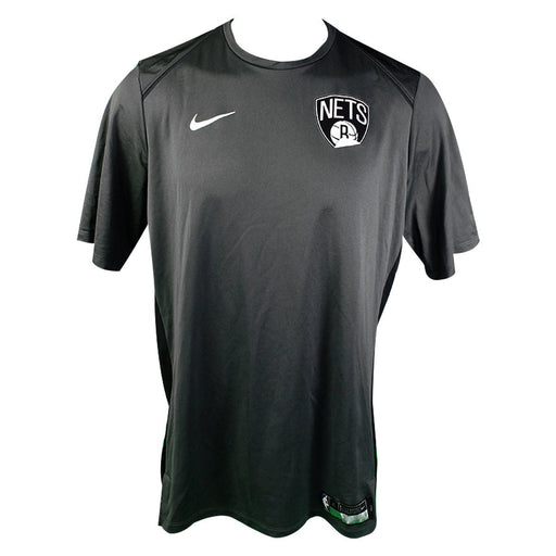 Rashad Vaughn Brooklyn Nets Game Used #17 Alternate Short Sleeve Grey Shooting Shirts (L)