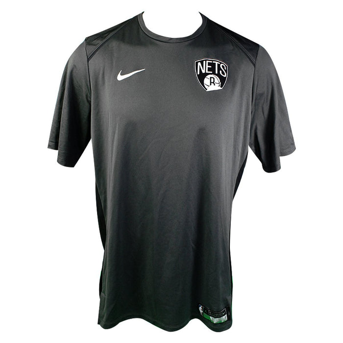 Rashad Vaughn Brooklyn Nets Game Used #17 Alternate Short Sleeve Grey Shooting Shirts (L)