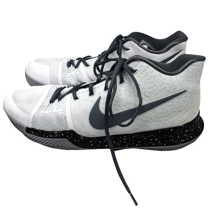 Rondae Hollis-Jefferson Brooklyn Nets Game Used #24 Nike Zoom White/Black/Grey Sneakers (Pair)(15)