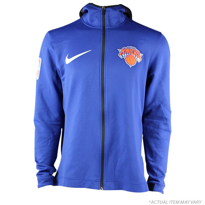 Lance Thomas New York Knicks Game Used #42 Blue Warm Up Jacket (XL)