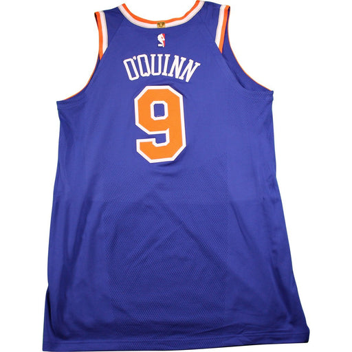 Kyle O'Quinn New York Knicks Game Used #9  Blue Jersey (12/18/17 @ Charlotte Hornets)(52)(NYKE00614)