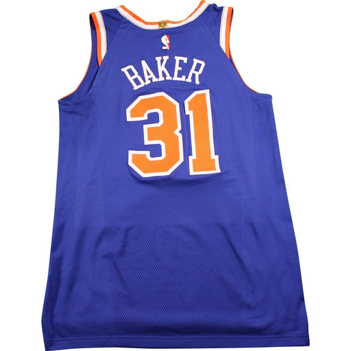 Ron Baker New York Knicks Game Used #31  Blue Jersey (12/30/17 @ New Orleans Pelicans)(48)(NYKE00456)