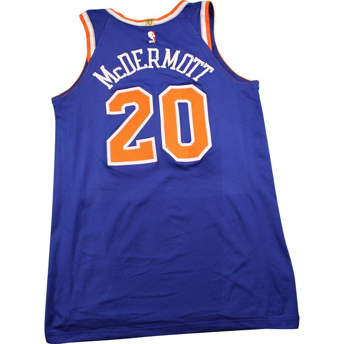 Doug McDermott New York Knicks Game Used #20  Blue Jersey (12/18/17 @ Charlotte Hornets)(50)(NYKE00367)