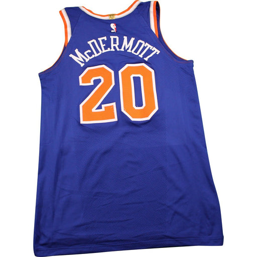 Doug McDermott New York Knicks Game Used #20  Blue Jersey (12/30/17 @ New Orleans Pelicans)(50)(NYKE00383)