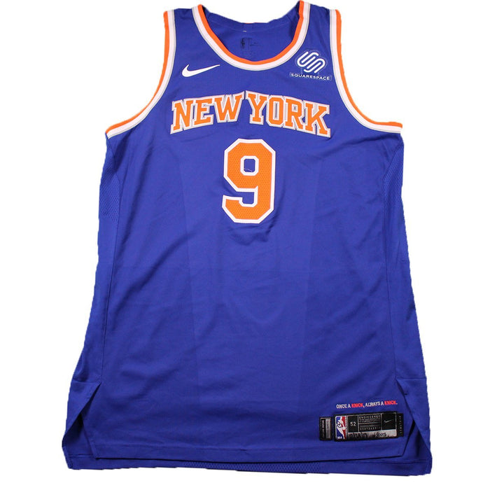 Kyle O'Quinn New York Knicks Game Used #9 Blue Jersey (12/28/17 @ Spurs)(NYKE00615)(52)