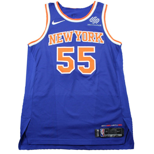 Jarrett Jack New York Knicks Game Used #55 Blue Jersey (12/28/17 @ Spurs)(NYKE00360)(48)