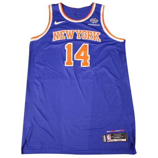 Willy Hernangomez New York Knicks Game Used #14 Blue  Jersey (1/3/2018@ Washington)(NYKE00502)(54)