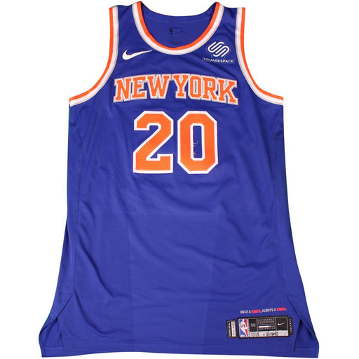 Doug McDermott New York Knicks Game Used #20 Blue  Jersey (1/3/2018@ Washington)(NYKE00384)(50)