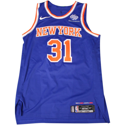 Ron Baker New York Knicks Game Used #31 Blue  Jersey (1/3/2018@ Washington)(NYKE00437)(48)