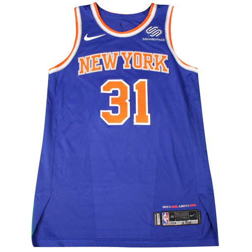 Ron Baker New York Knicks Game Used #31 Blue  Jersey (1/5/2018 @ Miami Heat)(NYKE00359)(48)