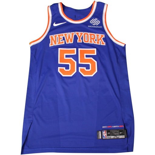 Jarrett Jack New York Knicks Game Used #55 Blue  Jersey (1/5/2018 @ Miami Heat)(NYKE00424)(48)