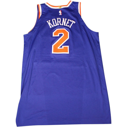 Luke Kornet New York Knicks Game Used #2Blue  Jersey (2/11/2018 @ Indiana Pacers)(NYKE00532)(54)