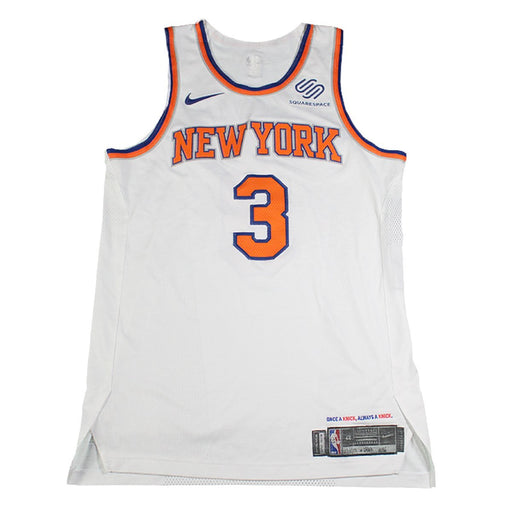 Tim Hardaway Jr. New York Knicks Game Used #03 White Jersey (11/15/2017)(11/15/2017 vs Utah )(Size 48)