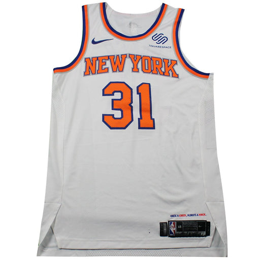 Ron Baker New York Knicks Game Used #31 White Jersey (12/14/17 @ Brooklyn Nets)(NYKE00321)(46)