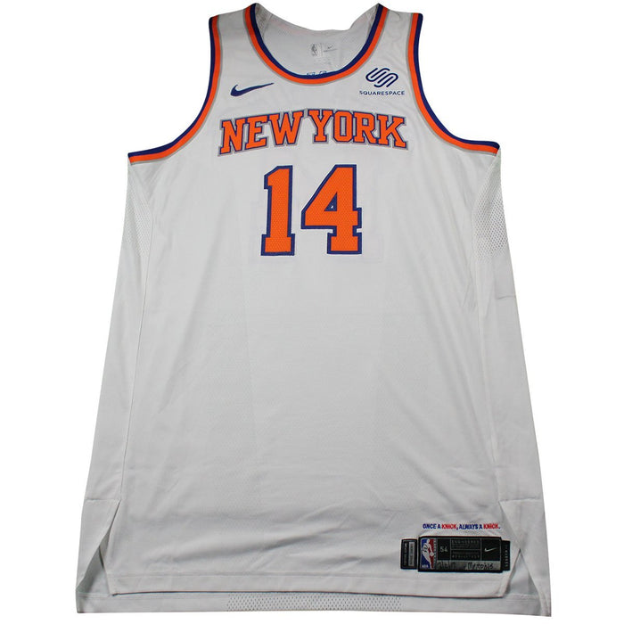 Willy Hernangomez New York Knicks Game Used #14 White Jersey (12/6/17 vs. Memphis Grizzlies)(NYKE00061)(54)