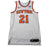 Damyean Dotson New York Knicks Game Used #21 White Jersey (12/6/17 vs. Memphis Grizzlies)(NYKE00296)(48)