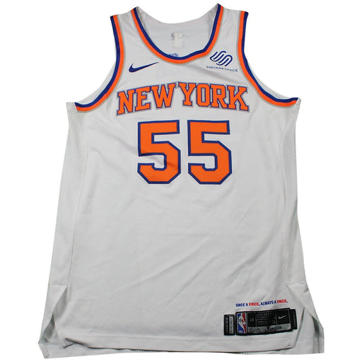 Jarrett Jack New York Knicks Game Used #55 White Jersey (12/6/17 vs. Memphis Grizzlies)(NYKE00311)(48)