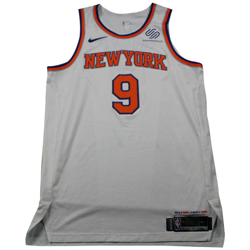 Kyle O'Quinn New York Knicks Game Used #9 White Jersey (12/9/17 @ Chicago Bulls)(NYKE00236)(52)